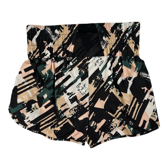 Free People Movement The Way Home Shorts Stroke of Luck Print High Rise Running - Picture 5 of 15